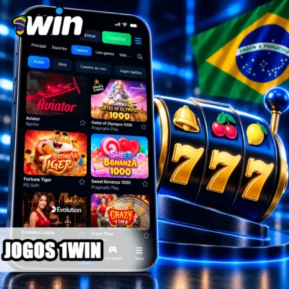 Catálogo de jogos populares da 1win no celular com slots reais e rolo de caça-níquel.